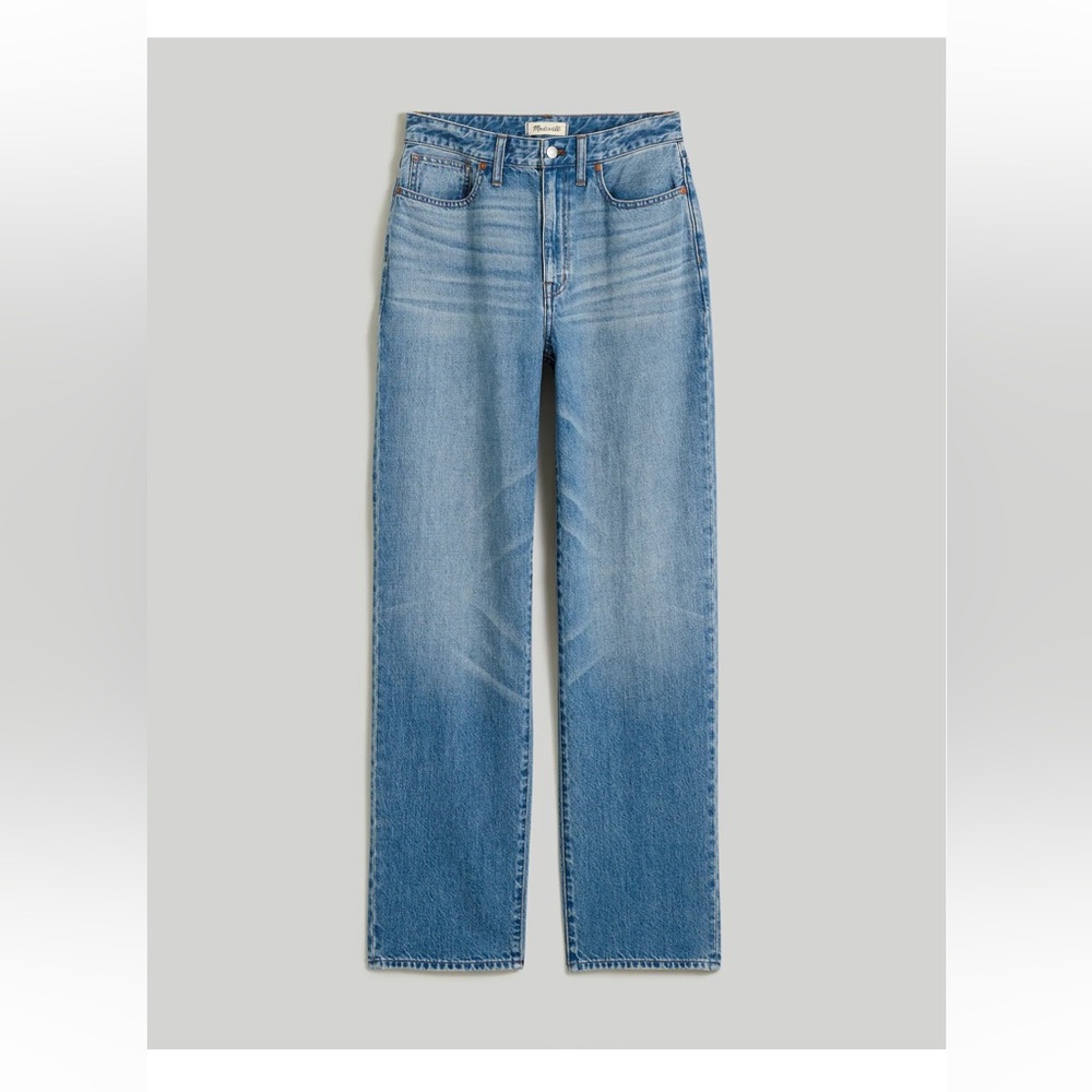 Madewell Curvy Baggy Straight Jeans in Letica Wash